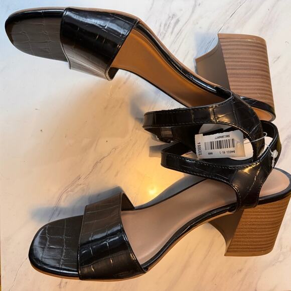 Old Navy Black Jack Heel Ankle Strap Sandals Sz 9 NWT - Picture 4 of 7